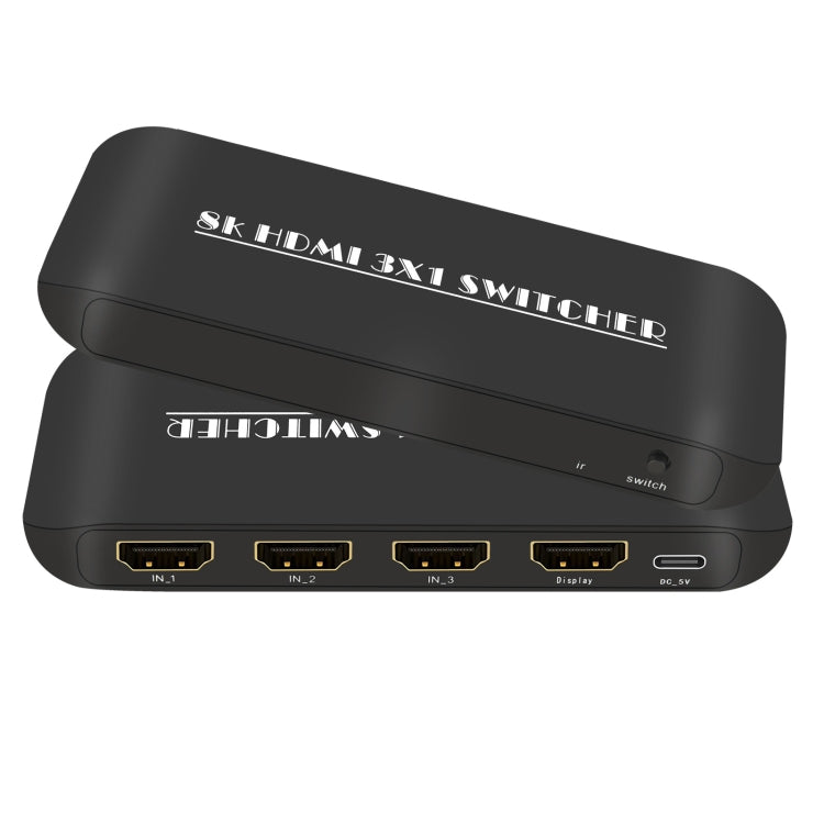 Switcher HDMI NK-H31 8K 3 in 1 uscita per Xbox PS4 PS5 Roku UHD TV Monitor Proiettore, NK-H31 Switcher HDMI NK-H31 8K 3 in 1 uscita per Xbox PS4 PS5 Roku UHD TV Monitor Proiettore, NK-H31